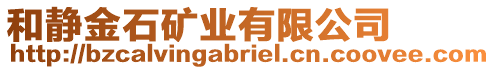 和靜金石礦業(yè)有限公司