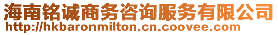 海南銘誠商務(wù)咨詢服務(wù)有限公司