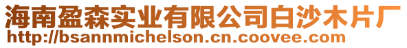 海南盈森實業(yè)有限公司白沙木片廠