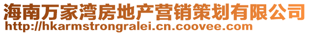 海南萬家灣房地產營銷策劃有限公司
