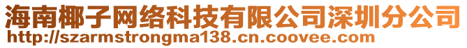 海南椰子網(wǎng)絡(luò)科技有限公司深圳分公司