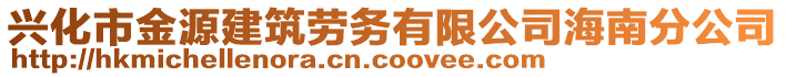 興化市金源建筑勞務(wù)有限公司海南分公司