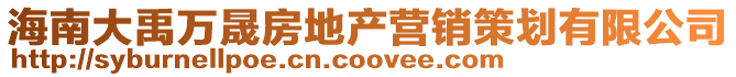 海南大禹萬(wàn)晟房地產(chǎn)營(yíng)銷(xiāo)策劃有限公司