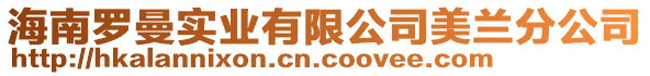 海南羅曼實業(yè)有限公司美蘭分公司