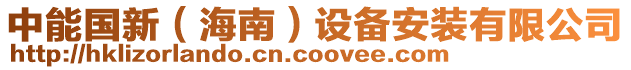 中能國新（海南）設備安裝有限公司