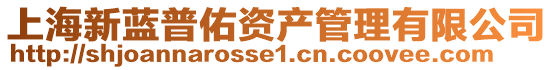 上海新藍(lán)普佑資產(chǎn)管理有限公司