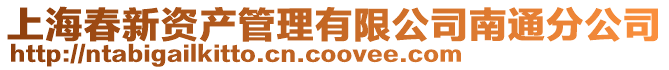 上海春新資產管理有限公司南通分公司