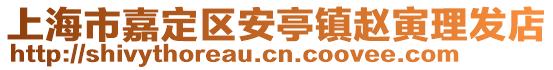 上海市嘉定區(qū)安亭鎮(zhèn)趙寅理發(fā)店