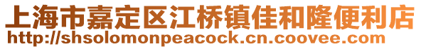 上海市嘉定區(qū)江橋鎮(zhèn)佳和隆便利店