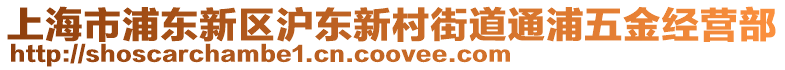 上海市浦東新區(qū)滬東新村街道通浦五金經(jīng)營(yíng)部