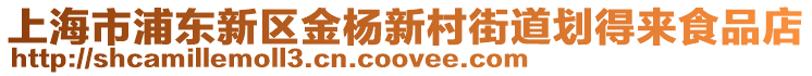 上海市浦東新區(qū)金楊新村街道劃得來食品店