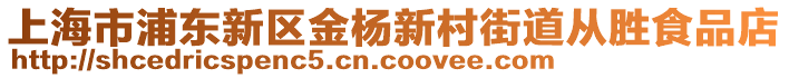 上海市浦東新區(qū)金楊新村街道從勝食品店