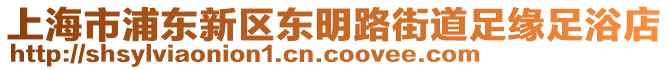 上海市浦東新區(qū)東明路街道足緣足浴店