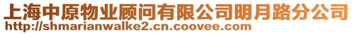 上海中原物業(yè)顧問有限公司明月路分公司