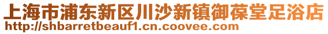 上海市浦東新區(qū)川沙新鎮(zhèn)御葆堂足浴店