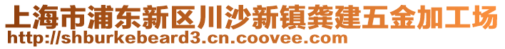 上海市浦東新區(qū)川沙新鎮(zhèn)龔建五金加工場