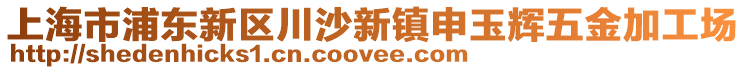 上海市浦東新區(qū)川沙新鎮(zhèn)申玉輝五金加工場