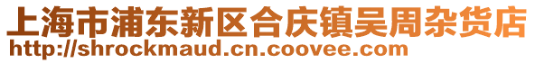 上海市浦東新區合慶鎮吳周雜貨店
