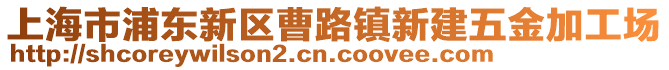 上海市浦東新區曹路鎮新建五金加工場