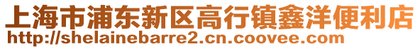 上海市浦東新區(qū)高行鎮(zhèn)鑫洋便利店