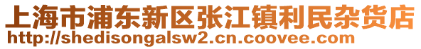 上海市浦東新區張江鎮利民雜貨店