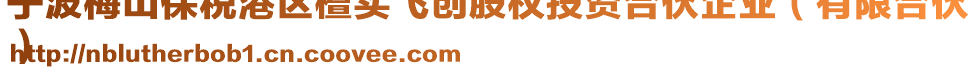 寧波梅山保稅港區(qū)檀實飛創(chuàng)股權(quán)投資合伙企業(yè)（有限合伙
）