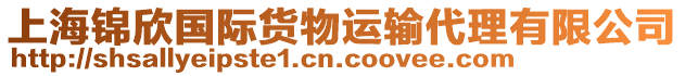 上海錦欣國(guó)際貨物運(yùn)輸代理有限公司