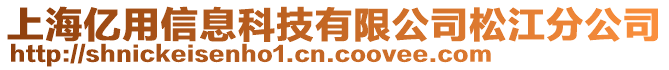 上海億用信息科技有限公司松江分公司