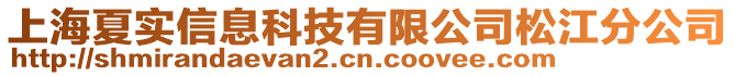 上海夏實信息科技有限公司松江分公司