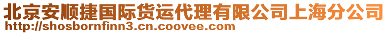 北京安順捷國(guó)際貨運(yùn)代理有限公司上海分公司