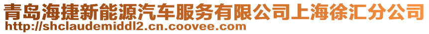 青島海捷新能源汽車服務有限公司上海徐匯分公司