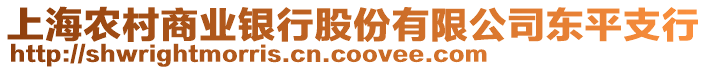 上海農(nóng)村商業(yè)銀行股份有限公司東平支行