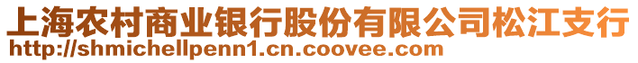 上海農(nóng)村商業(yè)銀行股份有限公司松江支行