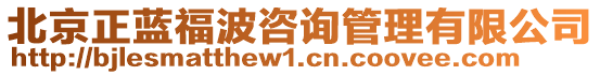 北京正藍福波咨詢管理有限公司