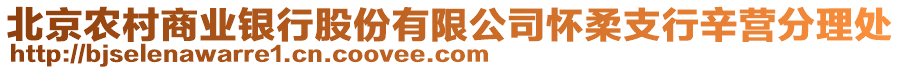 北京農村商業銀行股份有限公司懷柔支行辛營分理處
