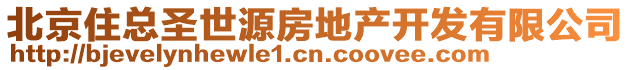 北京住總圣世源房地產(chǎn)開發(fā)有限公司