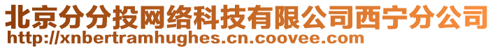 北京分分投網(wǎng)絡(luò)科技有限公司西寧分公司