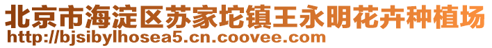 北京市海淀區蘇家坨鎮王永明花卉種植場