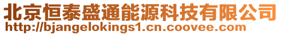 北京恒泰盛通能源科技有限公司