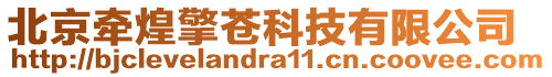 北京牽煌擎蒼科技有限公司
