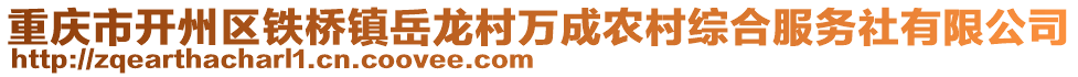 重慶市開(kāi)州區(qū)鐵橋鎮(zhèn)岳龍村萬(wàn)成農(nóng)村綜合服務(wù)社有限公司