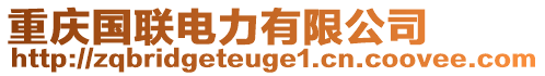 重慶國(guó)聯(lián)電力有限公司