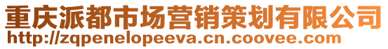 重慶派都市場營銷策劃有限公司