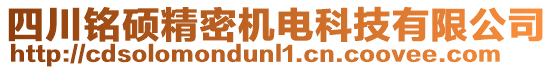 四川銘碩精密機(jī)電科技有限公司