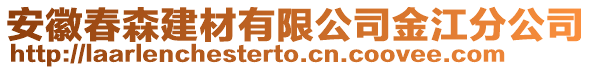 安徽春森建材有限公司金江分公司