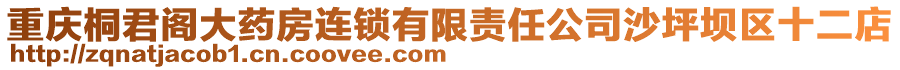 重慶桐君閣大藥房連鎖有限責(zé)任公司沙坪壩區(qū)十二店
