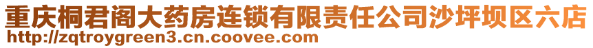 重慶桐君閣大藥房連鎖有限責任公司沙坪壩區六店