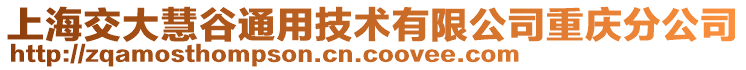 上海交大慧谷通用技術(shù)有限公司重慶分公司