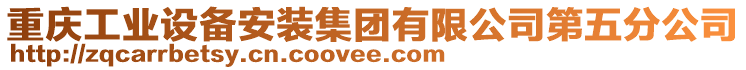 重慶工業(yè)設備安裝集團有限公司第五分公司