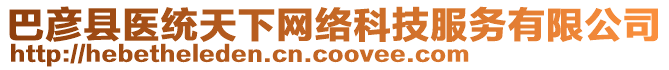 巴彥縣醫(yī)統(tǒng)天下網(wǎng)絡(luò)科技服務(wù)有限公司